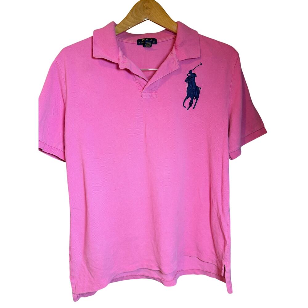 Polo Ralph Lauren Big Pony Polo Shirt Mens XL Light Pink w/ Purple
Pony